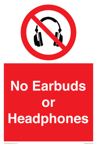 No Earbuds or Headphones